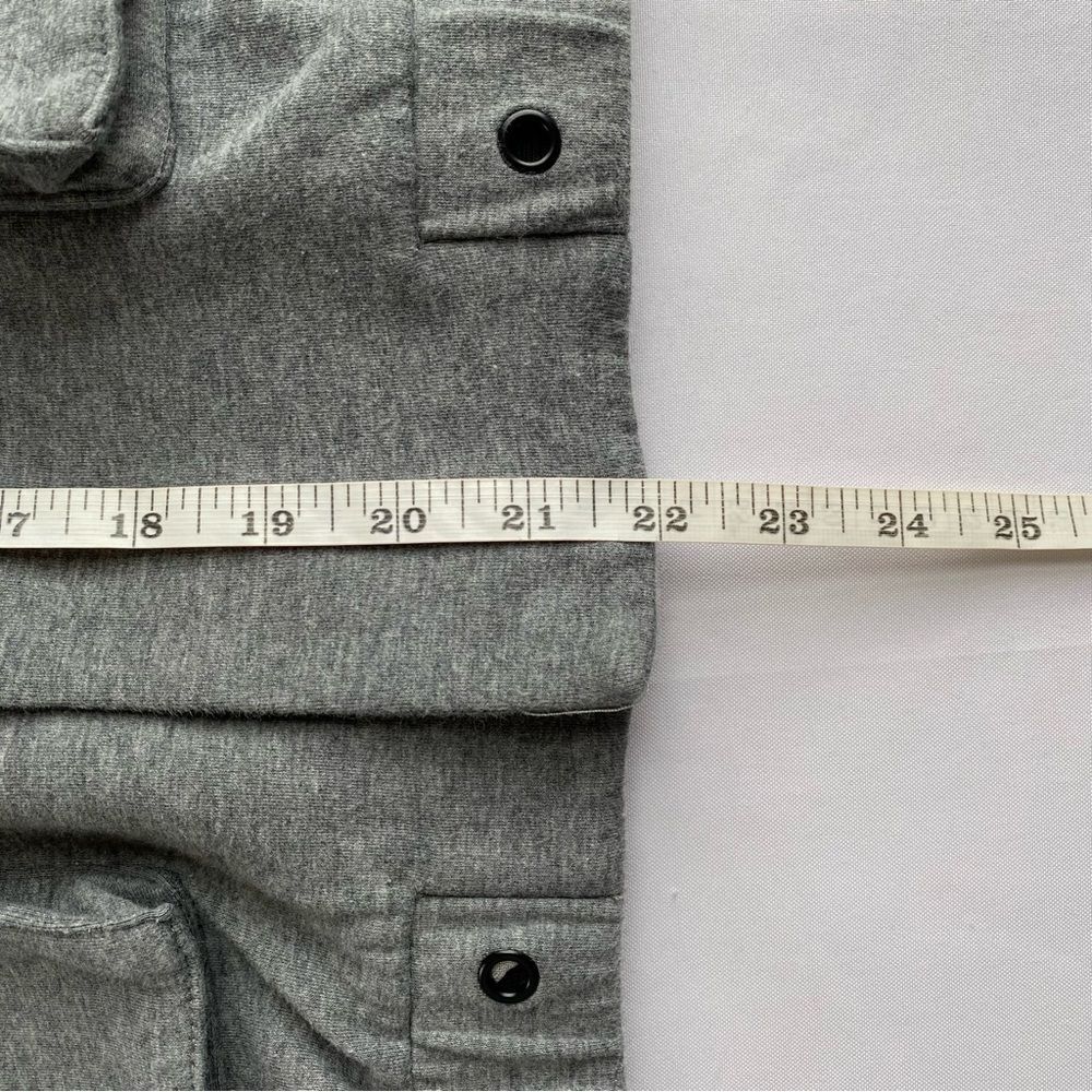 Varley Heathered Cloud Earl Boxy Moto Comfy Sweatshirt Bomber Jacket Size Medium - Picture 16 of 16